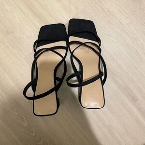 H&M Black string heels